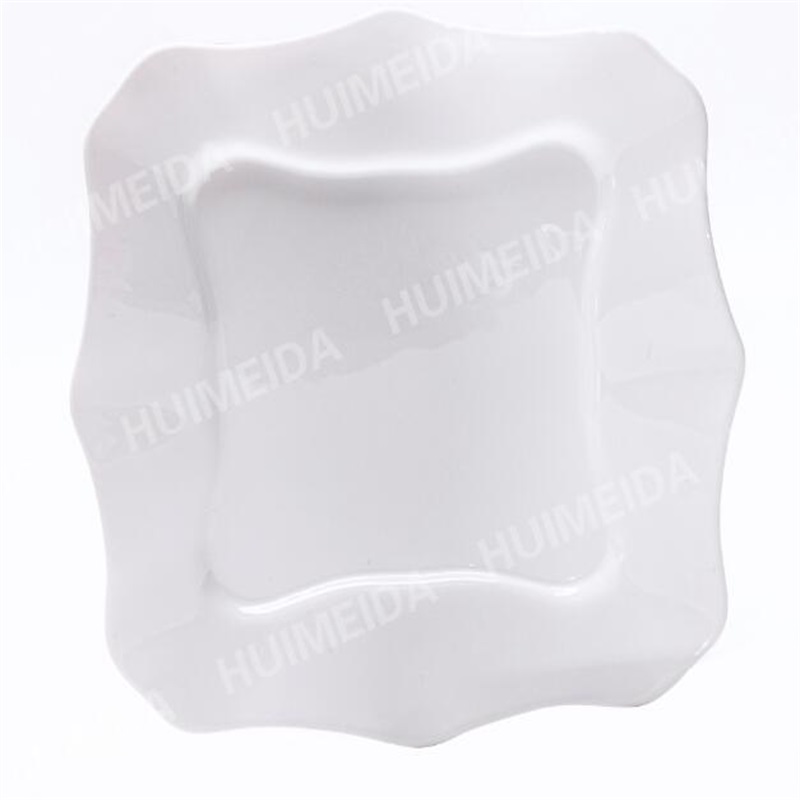 Glasbehälter aus opal Glas zum Abendessen - LFHP Square plate